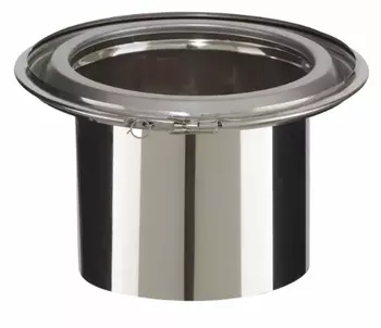 RACCORD HAUT SUR CONDUIT - P150I -100FUM EM - Vers émaillé - INOX GALVA RACCORD HAUT SUR CONDUIT - P150I -100FUM EM - Vers émaillé - INOX GALVA